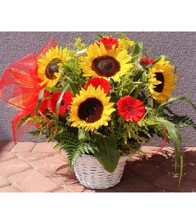 Kosz kwiatów nr K033