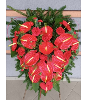 Wieniec nr P028 [wieniec z żywych kwiatów