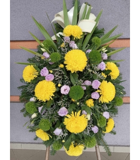 Wieniec nr P029 [wieniec z żywych kwiatów