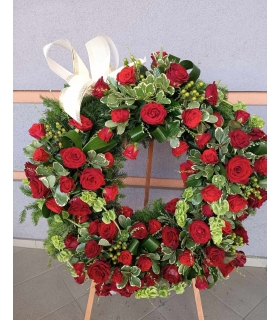 Wieniec z kwiatów żywych nr P037