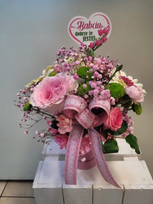 Flower Box na dzień babci dzień dziadka nr O008